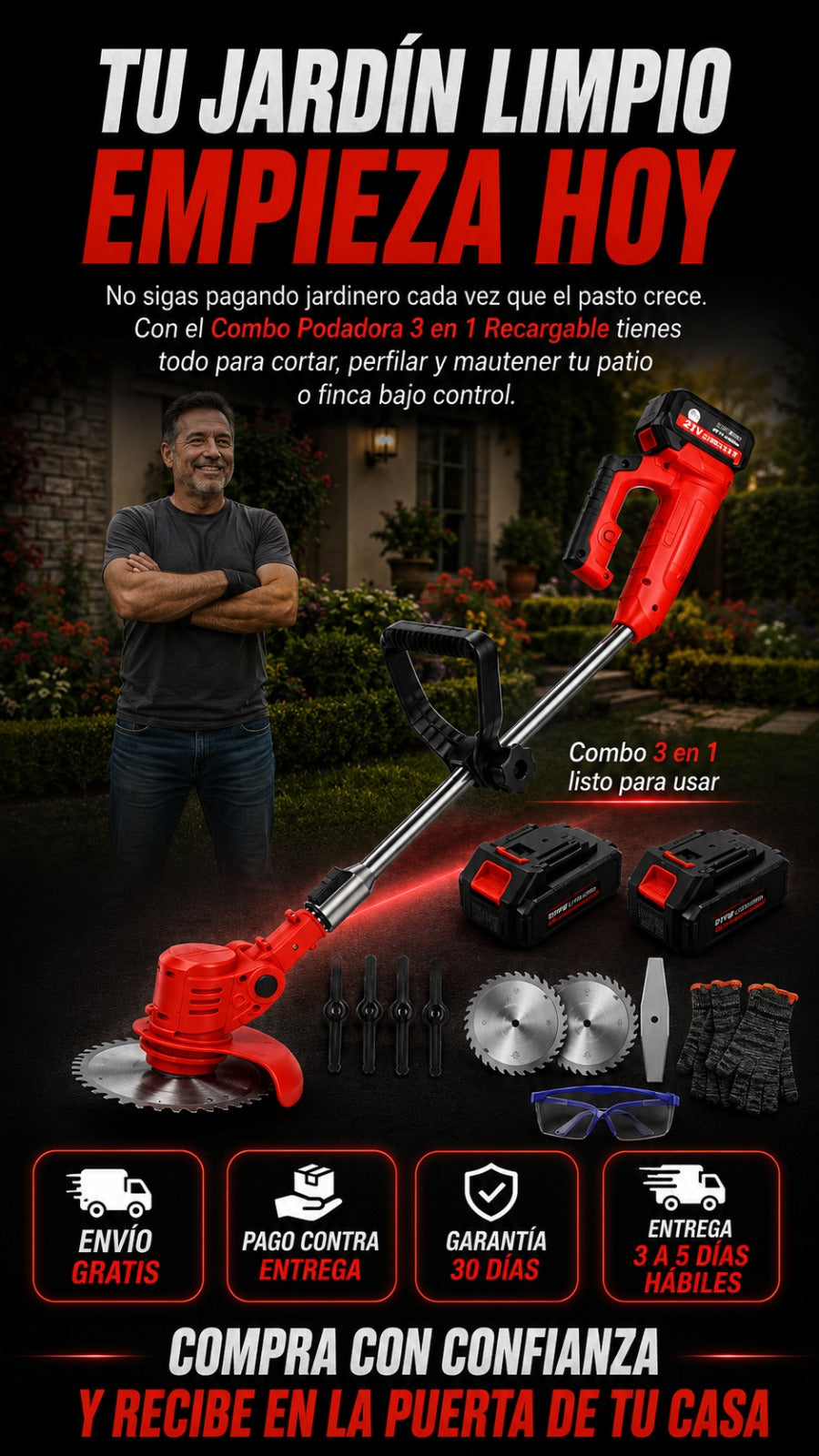 Tu jardín limpio hoy mismo
